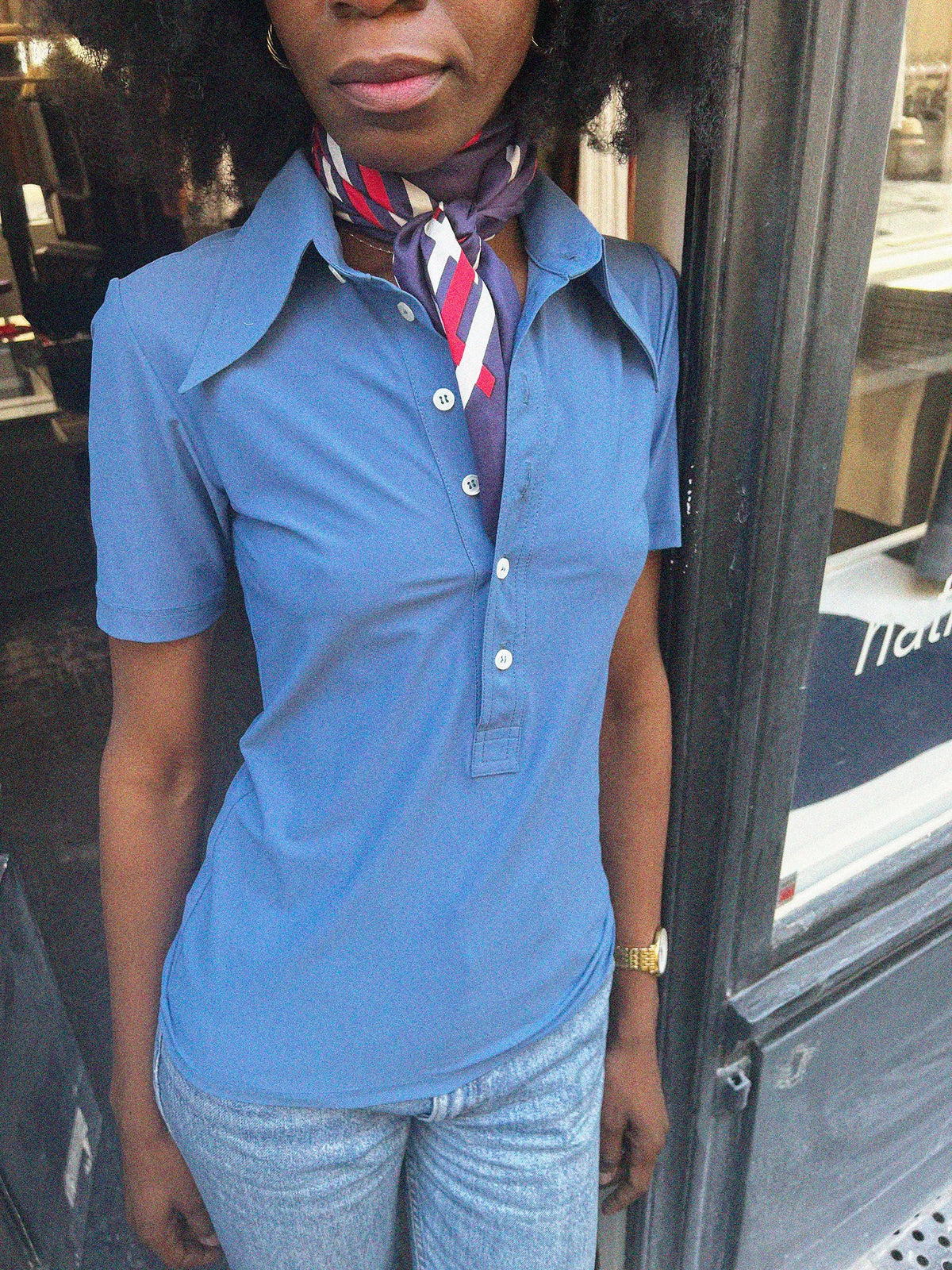 Le Polo Romy bleu denim, vue 4
