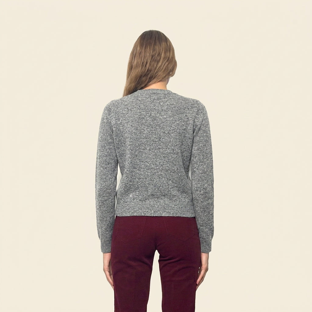 Pull BB gris chiné, vue 4