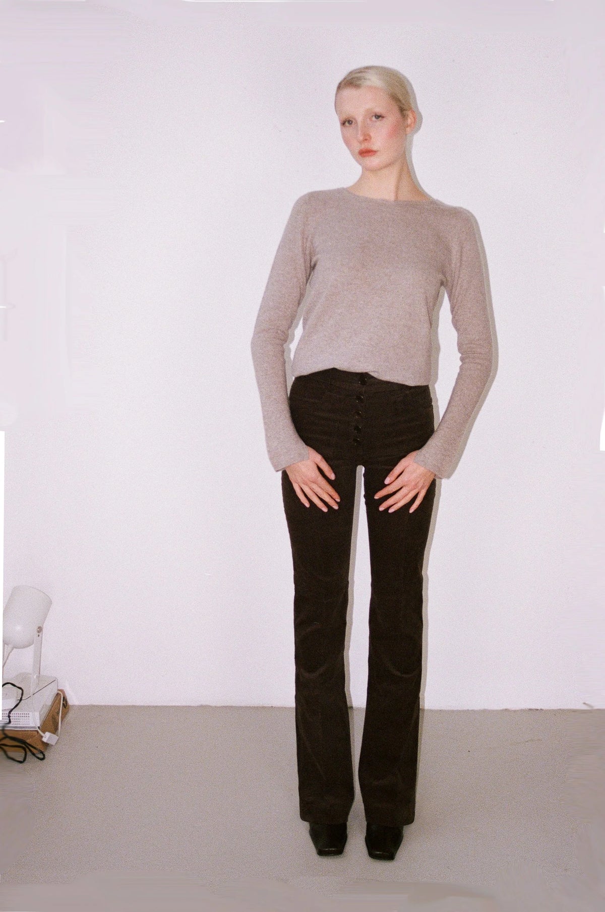 Le Pull Finley beige minéral, vue 2