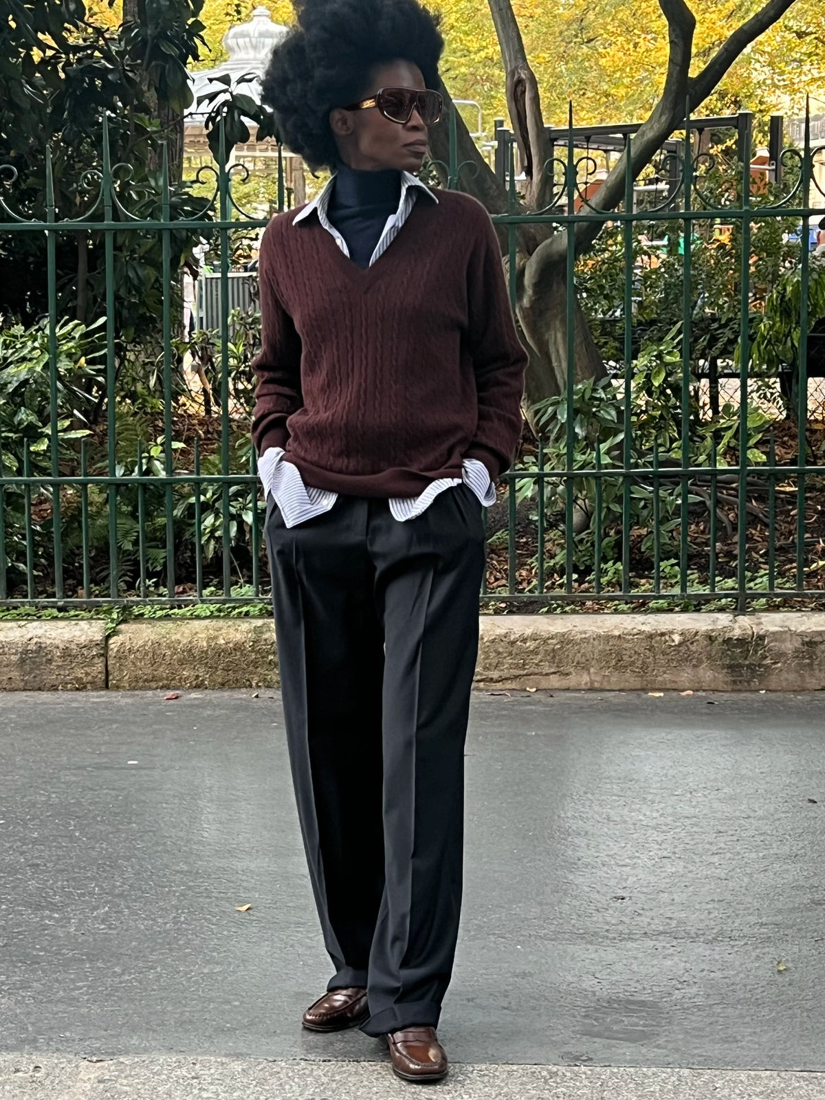 Le Pull V Paul grenat, vue 4