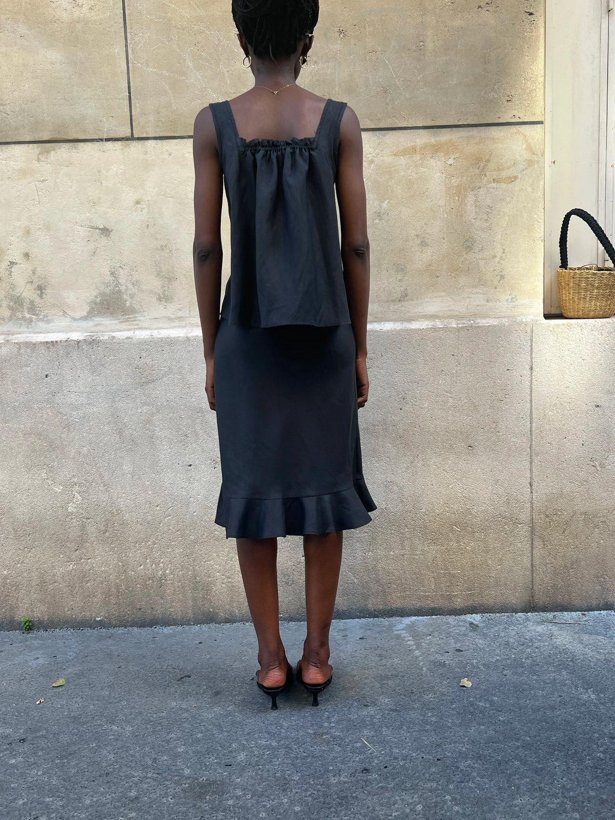The Manon Top in Black, view 4