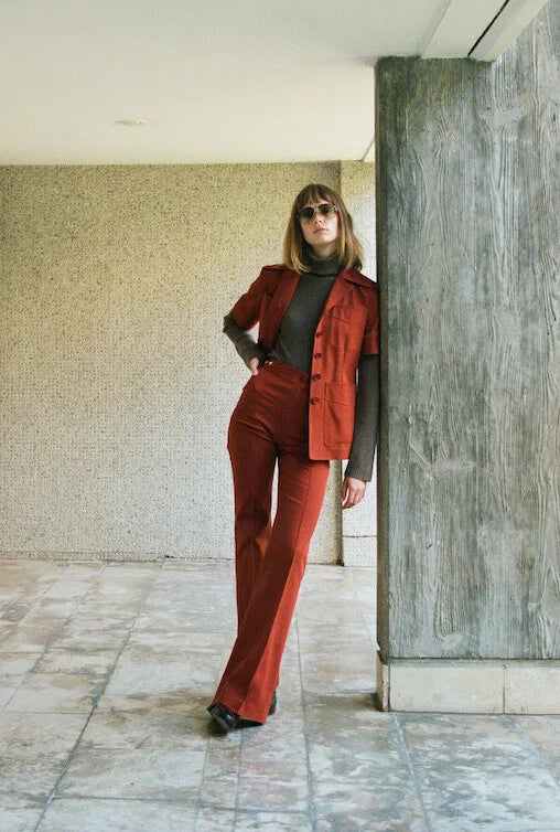 The Amy Safari Jacket in Terracotta, view 4
